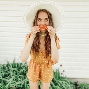 Everly Polka Dot Romper S